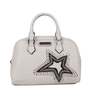 NICOLE LEE BRONA GLITZ STAR PATCH BOSTON BAG